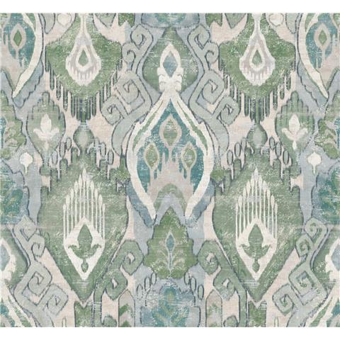 GRAHAM AND BROWN JAIPUR WALLPAPER COLLECTION Daraee Tapestry 142306 Blue/Green