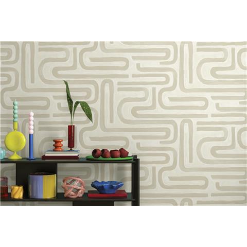 Holden Statement Symphony Wallpaper Brushed Geo 14230 Neutral