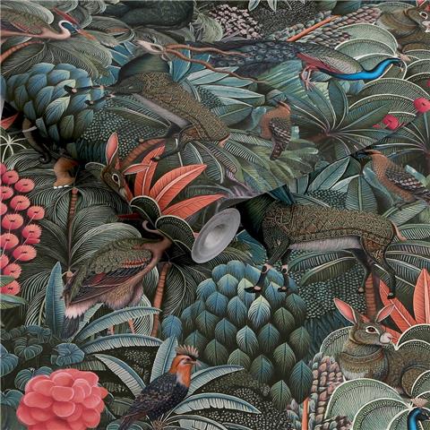 GRAHAM AND BROWN JAIPUR WALLPAPER COLLECTION Jungle Jamboree 142317 Green