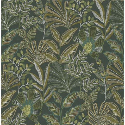 GRAHAM AND BROWN JAIPUR WALLPAPER COLLECTION Vendura Weave 142320 Emerald