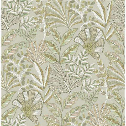 GRAHAM AND BROWN JAIPUR WALLPAPER COLLECTION Vendura Weave 142321 Sage