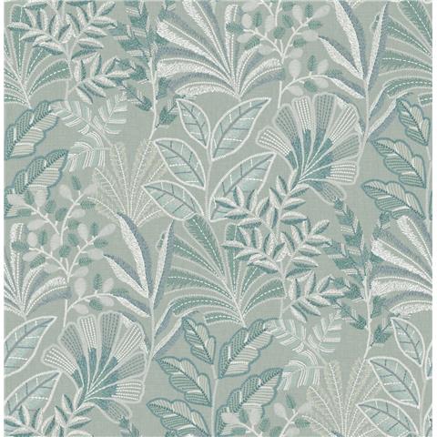 GRAHAM AND BROWN JAIPUR WALLPAPER COLLECTION Vendura Weave 142322 Sky