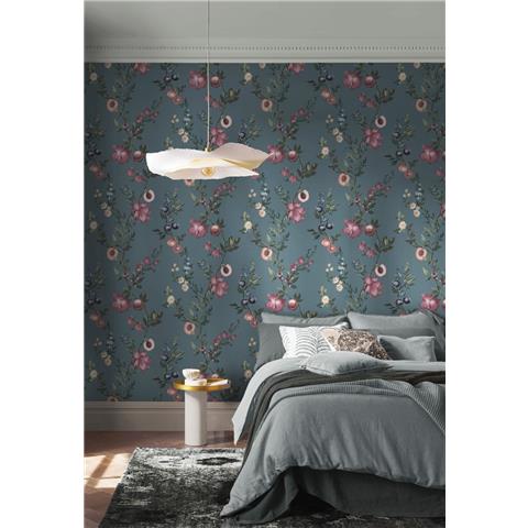 GRAHAM AND BROWN Allurium WALLPAPER 142340 Denim