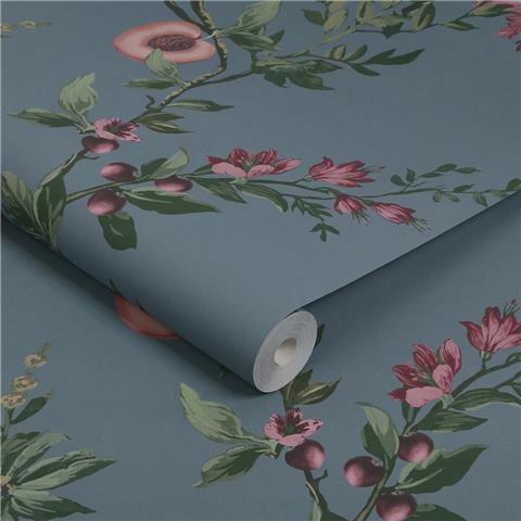 GRAHAM AND BROWN Allurium WALLPAPER 142340 Denim