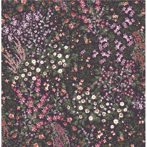 GRAHAM AND BROWN Allurium WALLPAPER Painterly Flora 142356 Purple