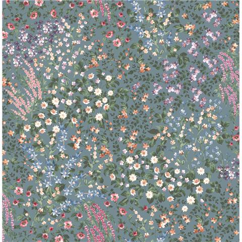 GRAHAM AND BROWN Allurium WALLPAPER Painterly Flora 142358 Teal