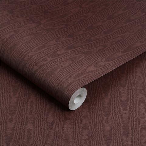 GRAHAM AND BROWN Allurium WALLPAPER Moire 142359 Damson