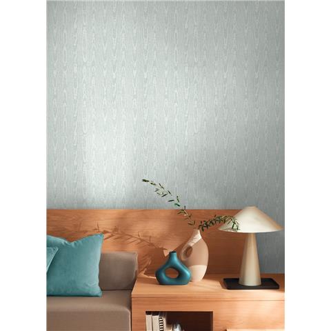 GRAHAM AND BROWN Allurium WALLPAPER Moire 142360 Duck Egg