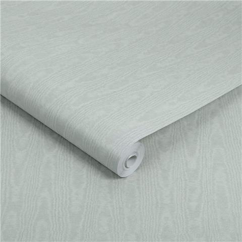 GRAHAM AND BROWN Allurium WALLPAPER Moire 142360 Duck Egg