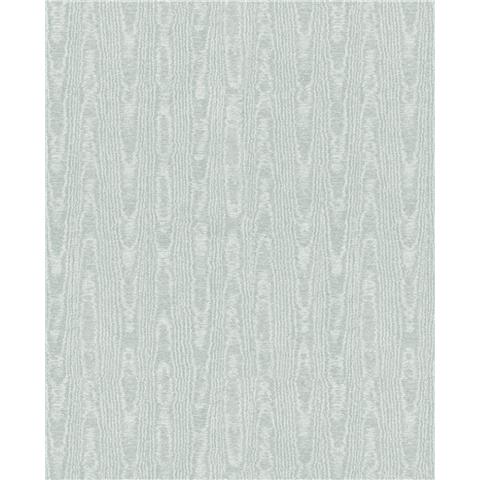 GRAHAM AND BROWN Allurium WALLPAPER Moire 142360 Duck Egg