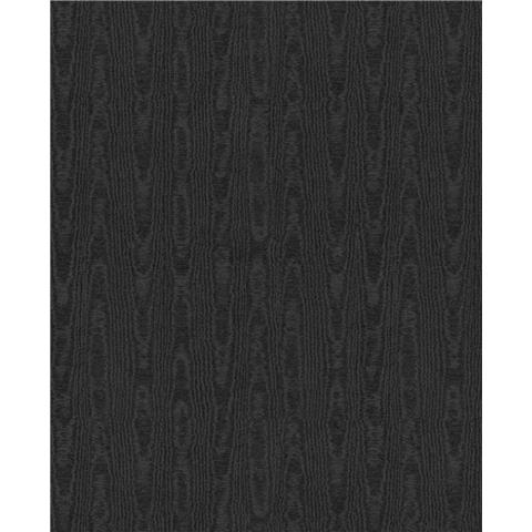GRAHAM AND BROWN Allurium WALLPAPER Moire 142361 Charcoal