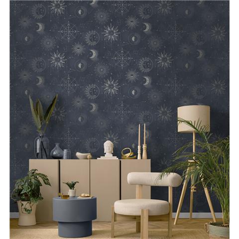 Holden Statement Symphony Wallpaper Cosmic 14251 Navy