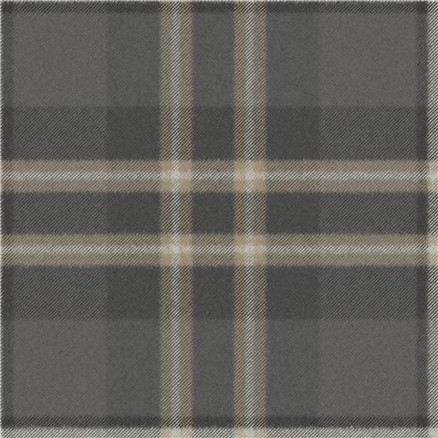 Super Fresco Easy Heirloom Eildon Plaid Wallpaper 142529 Charcoal