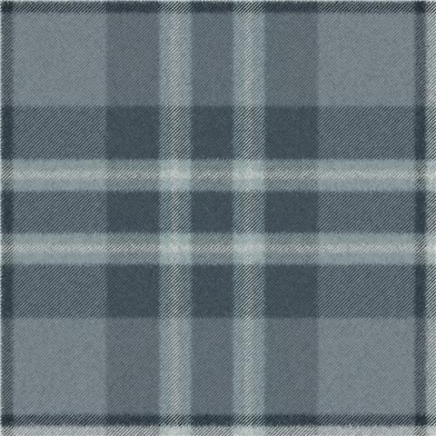 Super Fresco Easy Heirloom Eildon Plaid Wallpaper 142530 Archival Blue