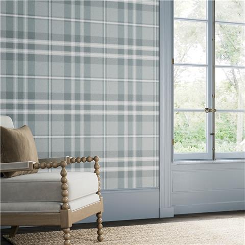 Super Fresco Easy Heirloom Eildon Plaid Wallpaper 142531 Breeze
