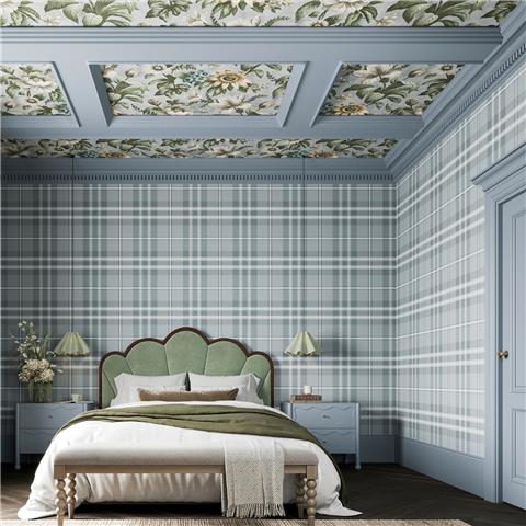 Super Fresco Easy Heirloom Eildon Plaid Wallpaper 142531 Breeze