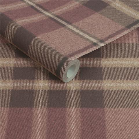 Super Fresco Easy Heirloom Eildon Plaid Wallpaper 142533 Thistle