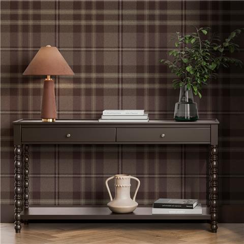 Super Fresco Easy Heirloom Eildon Plaid Wallpaper 142533 Thistle