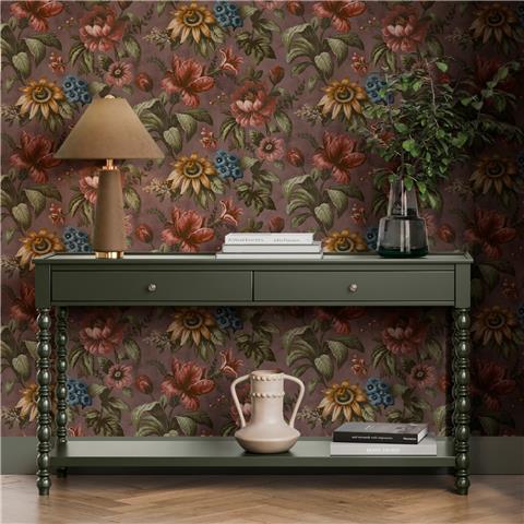 Super Fresco Easy Heirloom Gardeni Floral Wallpaper 142536 Thistle