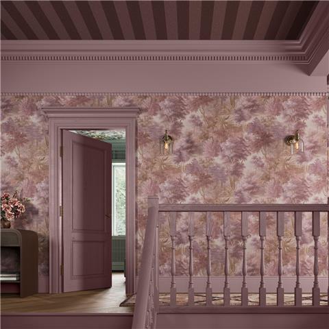 Super Fresco Easy Heirloom Sylva Forest Wallpaper 142543 Thistle