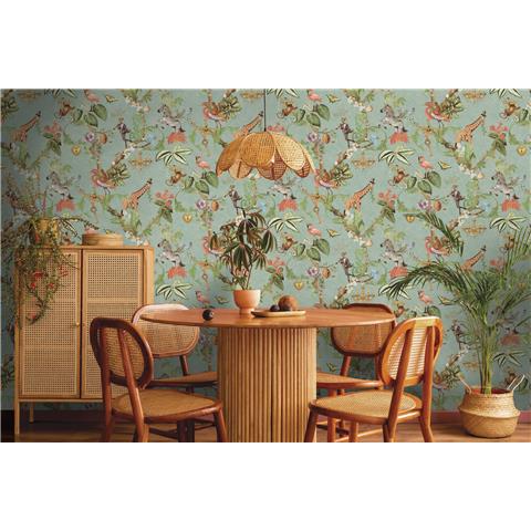 Holden Statement Safari Symphony Wallpaper 14262 Soft Teal