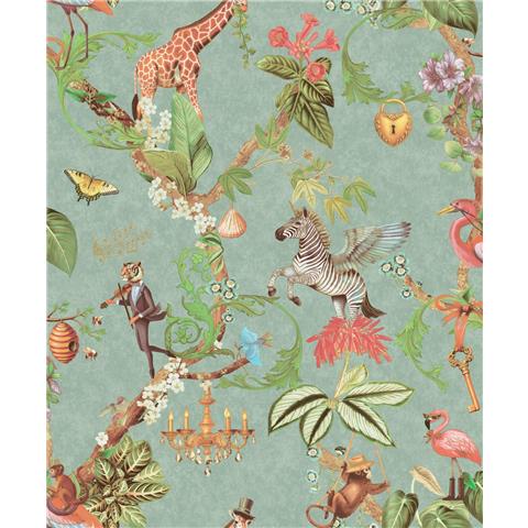 Holden Statement Safari Symphony Wallpaper 14262 Soft Teal
