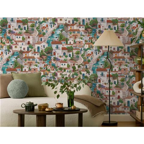 Holden Statement Italian Buildings Wallpaper 14280 Multi