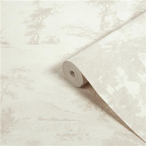 Boutique Threadscape Shibui Forest Heavyweight Vinyl Wallpaper 143027 Pearl/Cream