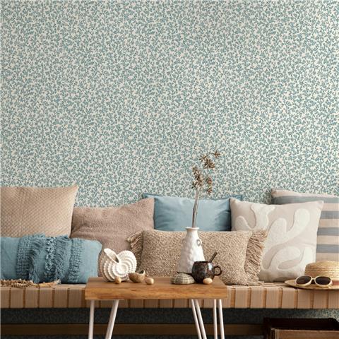 Holden Statement Coral Wallpaper 14302 Aqua