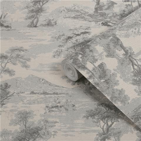 Boutique Threadscape Shibui Forest Heavyweight Vinyl Wallpaper 143030 Shadow/Taupe