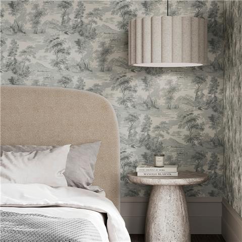 Boutique Threadscape Shibui Forest Heavyweight Vinyl Wallpaper 143030 Shadow/Taupe