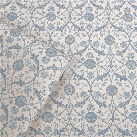 Laura Ashley Wallpaper Endale Trellis 143324 Newport Blue