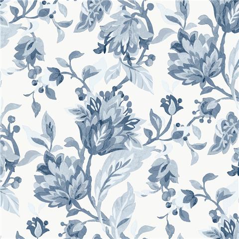 Laura Ashley Wallpaper Adwick Trail 143327 Dark Seaspray