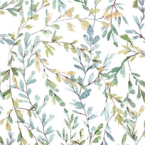 Laura Ashley Wallpaper Brayton Leaves 143329 Fresh Green