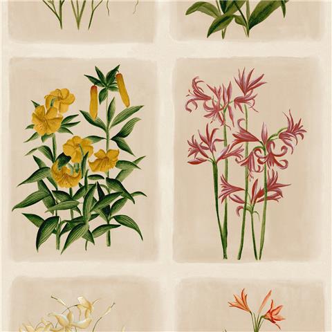 Laura Ashley Wallpaper Pershore Postcards 143334 Linen/Multi