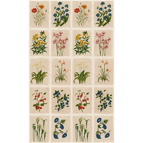 Laura Ashley Wallpaper Pershore Postcards 143334 Linen/Multi