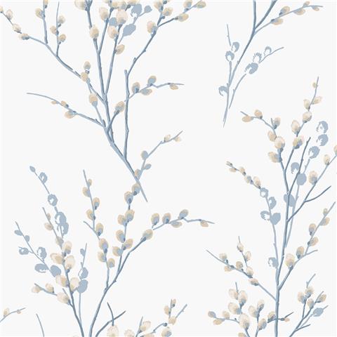Laura Ashley Wallpaper Pussy willow 143337 Seaspray
