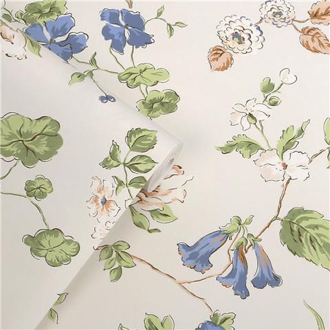 Laura Ashley Wallpaper Pennywell grove 143338 Chalk Blue