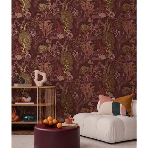 Holden Statement Underwater World Wallpaper 14340 Berry/Gold