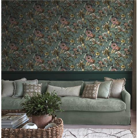 Graham and Brown Solstice Wallpaper Collection Lys 143500 Petrol