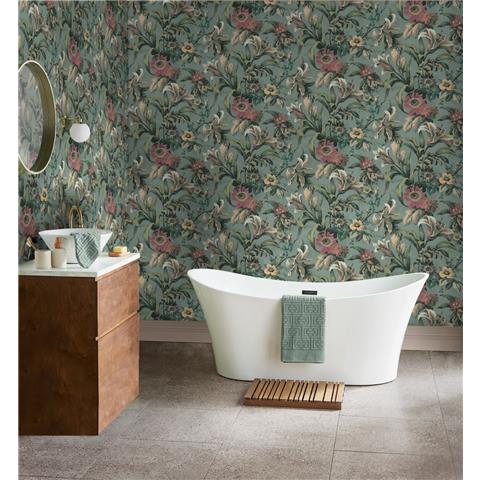 Graham and Brown Solstice Wallpaper Collection Lys 143501 Mist
