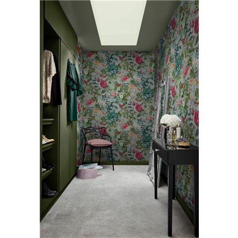 Graham and Brown Solstice Wallpaper Collection Bobnant Garden143504 Duck Egg (2 roll set)