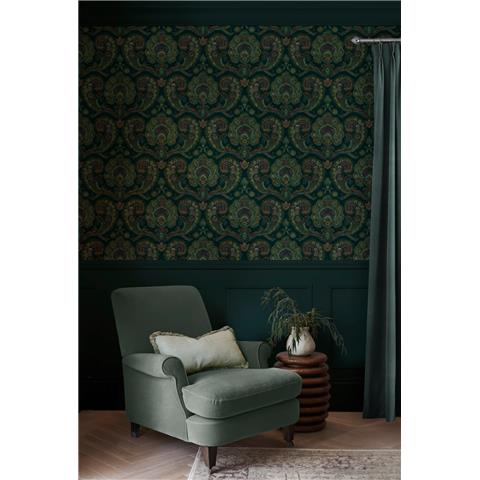 Graham and Brown Solstice Wallpaper Collection Paisley Tapestry143515 Petrol