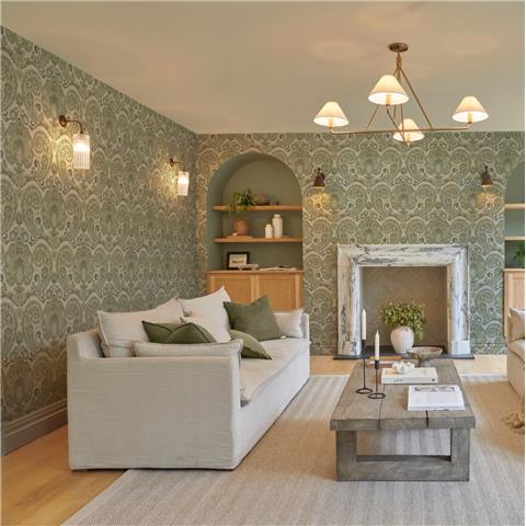 Graham and Brown Solstice Wallpaper Collection Paisley Tapestry143517 Willow