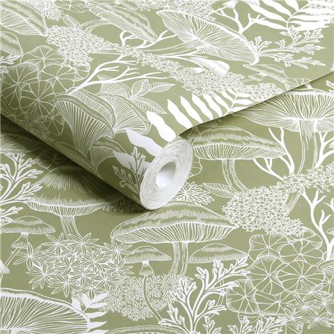 Graham and Brown Solstice Wallpaper Collection Fungi Folklore 143529 Willow
