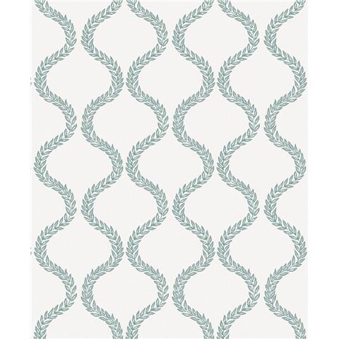 Graham and Brown Solstice Wallpaper Collection Laurel Leaf trellis 143532 Mist