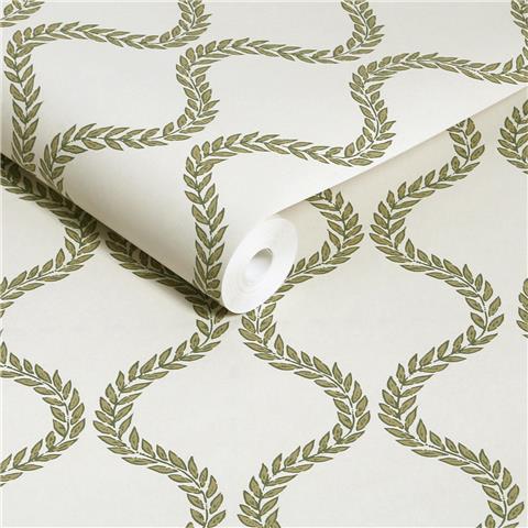 Graham and Brown Solstice Wallpaper Collection Laurel Leaf trellis 143533 Willow
