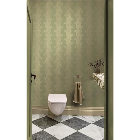 Graham and Brown Solstice Wallpaper Collection Whispering Fern 143536 Dark Sage