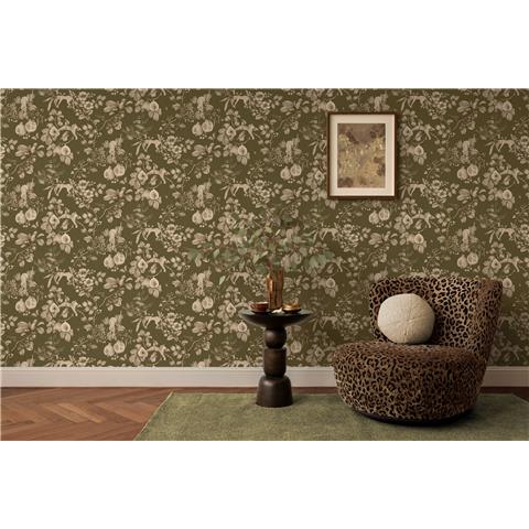 Holden Solstice Leopard Orchid Wallpaper 14490 Khaki
