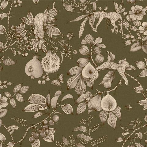 Holden Solstice Leopard Orchid Wallpaper 14490 Khaki